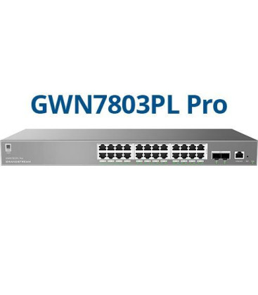 Grandstream GWN7803PL Pro 24 Port PoE Enterprise Layer 2++ Managed Network Switch with 2 x SFP+ Ports