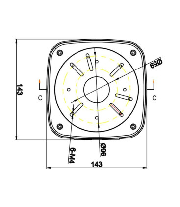 Scatola di Giunzione Universale per Telecamere Bullet o Dome - SP803