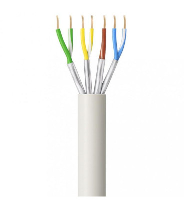 Cavo Rete Cat.6A U/FTP Rame Rigido Matassa 305 mt. Bianco