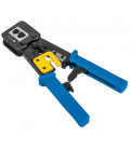 TECHly PROFESSIONAL Pinza di Crimpatura per Plug Modulari Passanti