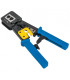 TECHly PROFESSIONAL Pinza di Crimpatura per Plug Modulari Passanti
