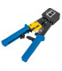 TECHly PROFESSIONAL Pinza di Crimpatura per Plug Modulari Passanti