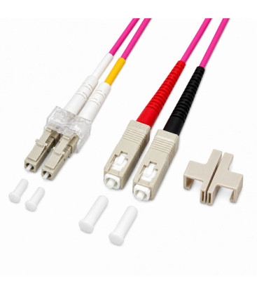 TECHly PROFESSIONAL Cavo Fibra Ottica Multimodale OM4 SC/LC 50/125