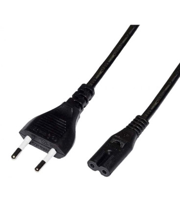 Manhattan Cavo Alimentazione  250V AC 2.5A Euro Plug CEE 7/16 a IEC 320 C7 Nero