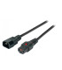 Cavo Alimentazione  250V AC 10A IEC 320-C14 Plug a IEC 320-C13 Lock Plug Nero