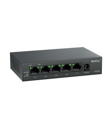Synology PS500 Gigabit 5 Port Unmanaged PoE+Switch