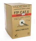 MAXCABLE Network Cable Cat.5 FTP CCA UV-Resist Outdoor 305m Black