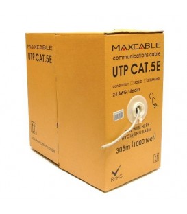 MAXCABLE Network Cable Cat.5E UTP CCA 305m Grey