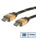 Secomp ROLINE GOLD HDMI High Speed Cable + Ethernet, M/M, 1 m