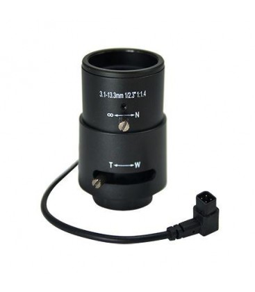 ACTi PLEN-2200 CS Mount DC iris F1.4-4 f3.1-13.3mm Vari-focal Lens