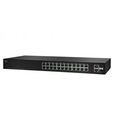 Cisco SF112-24 24-Port 10/100 Switch + 2 Combo SFP & 2 GE Uplink Ports