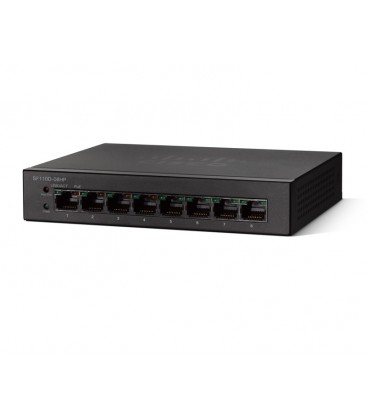 Cisco SF110D-08P 8-Port 10/100 PoE Desktop Switch