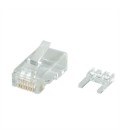 Secomp ROLINE Cat.6 (Class E) Modular Plug, UTP, for Solid Wire, 10 pcs.