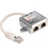 Value T-Adapter Cat.5E STP Silver