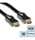 Secomp ROLINE HDMI Ultra HD Cable + Ethernet, M/M, Black, 1 m