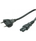 Secomp ROLINE Euro Power Cable, 2-pin, Black, 1.8 m
