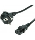 Secomp VALUE Power Cable, Straight IEC Connector, Black, 1.8 m