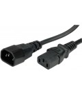 Secomp VALUE Monitor Power Cable 250V AC/10A IEC 320-C14 Plug to IEC 320-C13 Plug 1.8 mt.