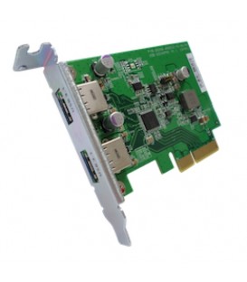 QNAP USB-U31A2P01 USB 3.1 Gen 2 10 Gbps Type-A Dual-port PCIe Card