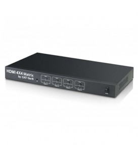 Matrix Switch Splitter HDMI 4 Input 4 Output by Cat 5e/6 1080P 3D
