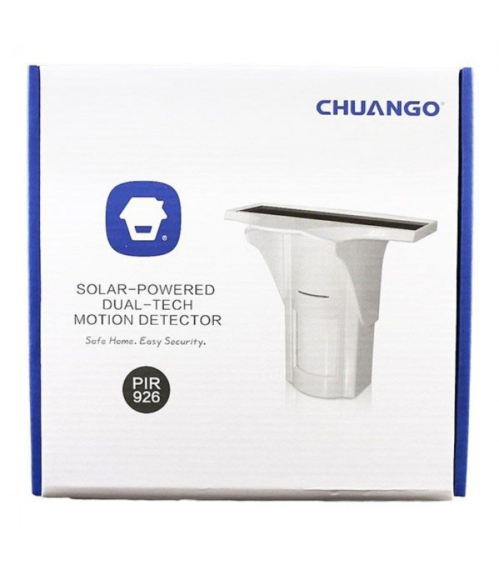 CHUANGO PIR-926 Solar-Powered Dual-Tech Outdoor PIR Motion Detector - DNL Trading