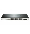 D-Link DGS-1210-24P 24-Port Gigabit PoE Smart Managed Switch with 4 Combo SFP Ports