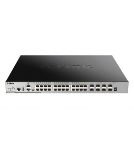 D-Link DGS-3630-28PC 28-Port Gigabit PoE L3 Stackable Managed Switch with 4 Combo Ports & 4 10G SFP+ Ports