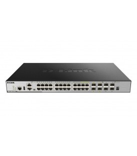 D-Link DGS-3630-28TC 28-Port Gigabit L3 Stackable Managed Switch with 4 Combo Ports & 4 10G SFP+ Ports