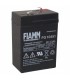 FIAMM FG10451 Batteria al Piombo VRLA  6V 4.5Ah (Faston 187 - 4,8mm)