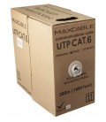 MAXCABLE Cavo Rete Cat.6 UTP CU Pure Copper Interno 305m Grigio